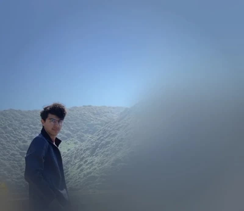 Claudio Romero on a hillside