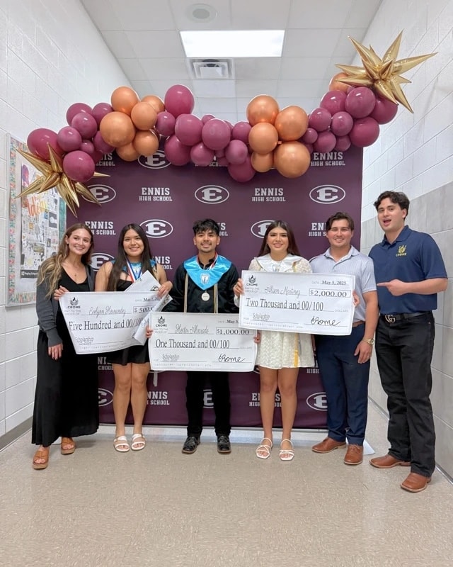 CROME scholars celebrating their awards